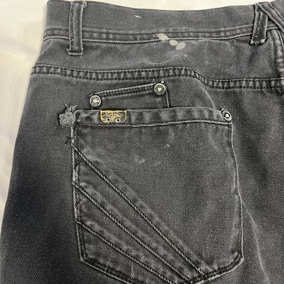 kdmk’s Vintage Black Jeans Straight Leg Men’s Size 32 Y2K Denim Logo Patch - Picture 10 of 10